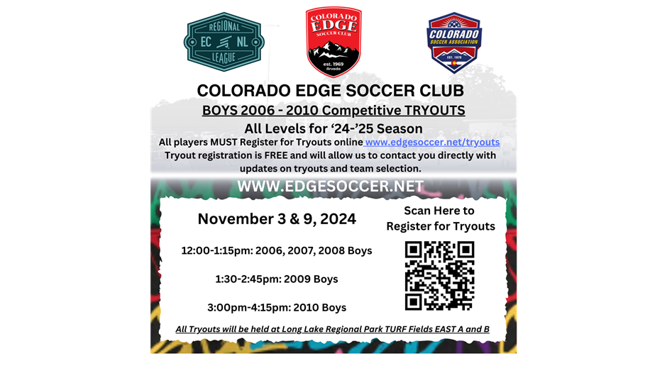 2006-2010 Boys Competitive Tryouts