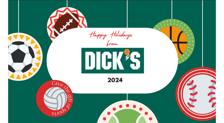 Happy Holidays from Dicks Sporting Goods!!